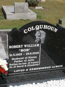 Robert William (Bob) COLQUHOUN,
21-5-1925 - 29-9-2005,
husband of Elaine,
father of Julie,
father-in-law of Lance,
pa of David & Elizabeth;
Brookfield Cemetery, Brisbane