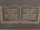 Melva Evelyn BRYAN,
26-12-1912 - 22-12-1997;
Colin McBeth BRYAN,
23-10-1909 - 18-8-1998;
Brookfield Cemetery, Brisbane