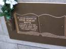 Haydn Stanley WHITE,
4-10-1923 - 3-12-1993,
husband of Lorna Helen,
father of Darryl John & Linday Thomas;
Brookfield Cemetery, Brisbane