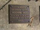Geoffrey George MOCHRIE (Moc),
13-3-1923 - 29-3-2003;
Brookfield Cemetery, Brisbane
