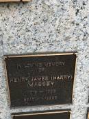 Henry James MASSEY (Harry)
b:1919
d: 1986
Memorial garden Brookfield Anglican Church of the Good Shepherd