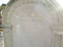 John NOTT
b: 19 Feb 1817
Swimbridge, Devonshire, England
d: 19 Jul 1886 at Bundaberg
wife
Marianne (NOTT)
d: Randwick
18 Feb 1892 aged 72 (buried 24-02-1892)
son
Ebenezer (NOTT)
d: 11 July 1903 aged 51
Ruby Eveline (NOTT)
second daughter of late H.O. NOTT and I. NOTT
d: 19 Apr 1958
Florence Vivienne (NOTT)
eldest daughter of late H.O. NOTT and I. NOTT
d: 29 May 1973
Bundaberg General Cemetery