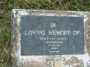 Karen Ann CANNELL,
died 11 Nov 1963 infant;
Caboonbah Church Cemetery, Esk Shire