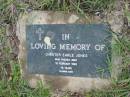 Chester Earle JONES,
died 15 Feb 1995 aged 76 years;
Caboonbah Church Cemetery, Esk Shire