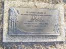 Maud Elizabeth HAHN,
mother grandmother great-grandmother,
died 18 Aug 1989 aged 78 years,
widow of Albert 1904-1961;
Caffey Cemetery, Gatton Shire