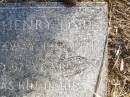 John Henry OST,
died 19-4-1971 aged 57 years;
Caffey Cemetery, Gatton Shire
