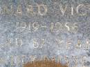 Leonard Victor OST,
1919 - 1986 aged 67 years;
Caffey Cemetery, Gatton Shire