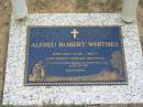 
Alfred Robert WHITNEY died 1 Oct 1999 aged 70 years, husband father grandfather;
Chambers Flat Cemetery, Beaudesert
