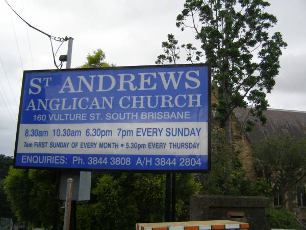 St Andrews Anglican, South Brisbane  | 