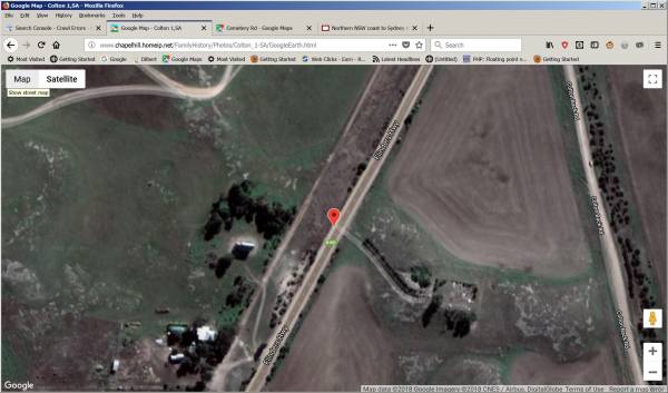 overhead view of Colton cemetery, SA.  |   | 