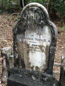 Rev Francis TRIPP B.A.
(Oxford)
d: 20 May 1874 aged 44 at Cooktown
Francis TRIPP arrived in Cooktown on 10 May 1874. Ten days later he died. He came to administer the Cooktown parish for the Church of England. He originally left England in 1863 to serve in Amuri, New Zealand and later in Copperhead near Clermont, Queensland.
In New Zealand he was considered eccentric. Suggestions of an appointment to a neighbouring parish net frosty reception. In contrast ther Cooktown Courier of 1874 reported TRIPP was followed to the grave by nearly all the most influential residents of the town. TRIPPs headstone is the earliest surviving in the cemetery.
Cooktown Cemetery