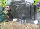 Denis Patrick ROONEY
b: 21 Jun 1941
d: 12 Jun 2006
father of Garry, Kathy, Cindy, Tony
grandfather to Shannon, Brooke, Shania
partner of Bobby
Diddillibah Cemetery, Maroochy Shire