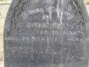 Frederic SWAIN,
died 19 Feb 1900 aged 24 years 4 months;
Douglas Lutheran cemetery, Crows Nest Shire