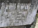 Reinhard Johann VON HOFF,
died 23 June 1948 aged 77 years;
Douglas Lutheran cemetery, Crows Nest Shire