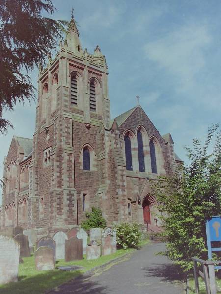| Cemetery of Dryfesdale Parish Church, Lockerbie, Dumfriesshire, Scotland  |   |   |