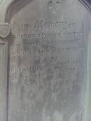 Robert THOMSON
d: 18 Jul 1868 aged 88 at Townhead, Lockerbie
his spouse
Elizabeth POLLITT
d: aged 38
Cemetery of Dryfesdale Parish Church, Lockerbie, Dumfriesshire, Scotland