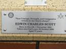 Edwin Charles SCOTT,
born 1 Nov 1924 died 10 Oct 2002 aged 77 years;
St Lukes Anglican Church, Ekibin, Brisbane