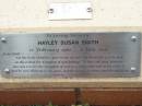 Hayley Susan SMITH,
12 Feb 1982 - 8 July 1003,
interred 18-12-1993;
St Lukes Anglican Church, Ekibin, Brisbane