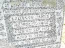 Leonard James BRIMBLECOMBE,
son brother,
died 4 Sept 1913 aged 15 years;
Forest Hill Cemetery, Laidley Shire