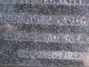 Dorothy Hannah SIMS, sister,
died 16 Aug 1975 aged 70 years;
Gheerulla cemetery, Maroochy Shire