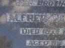 Alfred George SIMS, brother uncle,
died 18 Feb 1985 aged 86 years;
Gheerulla cemetery, Maroochy Shire