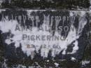 Amy Allison PICKERING,
died 23-12-61;
Gheerulla cemetery, Maroochy Shire