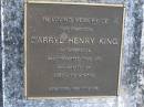 Darryl Henry KING, son, of Gheerulla,
died 21 Jan 1940 aged 4 12 months;
Gheerulla cemetery, Maroochy Shire