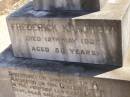 Frederick KANOWSKI,
died 12 May 1925 aged 59 years;
Glencoe Bethlehem Lutheran cemetery, Rosalie Shire