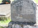 Patrick EGAN,
died 15 Mar 1969? aged 87 years;
Mary Ann EGAN,
died 19 Aug 1953? aged 91 years;
Gleneagle Catholic cemetery, Beaudesert Shire