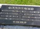 James Benedict BARRETT,
died 19-12-68 aged 72 years;
Mary Jane BARRETT,
died 10-7-76 aged 84 years;
Gleneagle Catholic cemetery, Beaudesert Shire