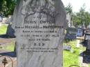 Denis DWYER,
son of Michael & Mary DWYER,
born Upper Coomera,
died Cryna 2 Oct 1923 aged 34 years;
Gleneagle Catholic cemetery, Beaudesert Shire