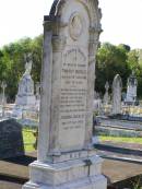 Timothy BUCKLEY, husband,
died 20 April 1909 aged 79 years;
Johanna BUCKLEY, mother,
died 30 Oct 1913 aged 79 years;
Gleneagle Catholic cemetery, Beaudesert Shire