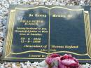 Niels Peter JENSEN
b: 29 Jun 1932, d: 13 Aug 1998
(descendent of Thomas Boyland)
Gods Acre cemetery, Archerfield, Brisbane
