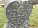 Edith E. MAUDSLEY,
wife mother,
died 19? Sept 1935 aged 57? years;
Goomeri cemetery, Kilkivan Shire