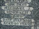 parents;
Michael J. MCGRATH,
died 24 July 1956 aged 80 years;
Ida A. MCGRATH,
died 26 Aug 1956 aged 72 years;
Goomeri cemetery, Kilkivan Shire