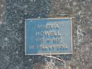 
Minevia HOWELL,
1867 - 1937;
Grandchester Cemetery, Ipswich
