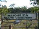 Haigslea Lawn Cemetery, Ipswich