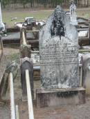 Johannes HECK
18 Aug 1904, aged 79
Haigslea Lawn Cemetery, Ipswich
