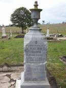 Alice Jane CARSON
d: 6 Oct 1932, aged 71
Harrisville Cemetery - Scenic Rim Regional Council