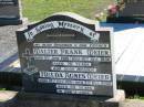 Walter Frank WEIER, born 9 June 1910 died 16 Dec 1980 aged 70 years, husband father;
Hulda Agnes WEIER, born 10 Oct 1911 died 7 Dec 2000 aged 89 years, mother;
St Pauls Lutheran Cemetery, Hatton Vale, Laidley Shire