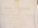 John OCONNOR,
son of Michael & Mary OCONNOR,
accidentally killed 24 Nov 1903 aged 21 years;
Helidon Catholic cemetery, Gatton Shire