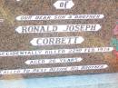 Ronald Joseph CORBETT, son brother,
accidentally killed 22 Feb 1973 aged 26 years,
beside brother;
Helidon Catholic cemetery, Gatton Shire