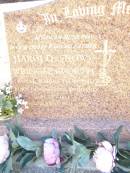 Harold (Snow) WRIGGLESWORTH,
husband father,
born Donington England 21-5-1923,
died 8-5-2002;
Helidon Catholic cemetery, Gatton Shire