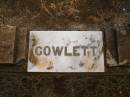 Cyril GOWLETT;
Highfields Baptist cemetery, Crows Nest Shire
From QLD Births, Deaths, Marriages
Death 1929 C4840 Cyril Douglas Gowlett; William Alfred Gowlett; Davidina Ward
The Gowlett name is common in the Crow\222s Nest area.