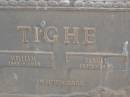 William TIGHE,
1863 - 1938;
Planet TIGHE,
1870 - 1956;
Highfields Baptist cemetery, Crows Nest Shire