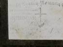 Nehemiah KENYON,
husband father,
died 25 Nov 1963 aged 65 years;
Howard cemetery, City of Hervey Bay