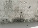 Holly Blennerhassett PREUSS (nee THORNE),
died 23 Jan 1969 aged 70 years;
Howard cemetery, City of Hervey Bay