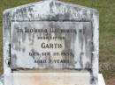 Garth WHITBY,
died 25 Sep 1953 aged 7 years;
Howard cemetery, City of Hervey Bay