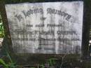 Fredrick John CREPIN, father,
born 22 Oct 1841 died 6 Dec 1904;
Johann Friedrich CREPIN,
born 22 Oct 1841,
died 6 Dec 1904;
HoyaBoonah Baptist Cemetery, Boonah Shire