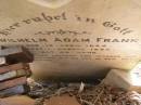 Wilhelm Adam FRANK
geb 19 Apr 1835
gest 1 Aug 1898
aged 63
Hoya Lutheran Cemetery, Boonah Shire